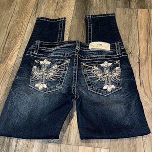 Miss Me Hailey Skinny Embellished Jeans Sz 27